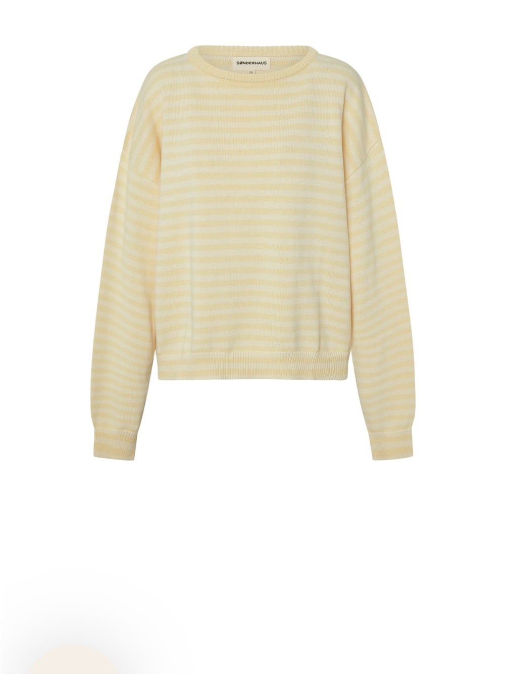 SØNDERHAUS

THE "I CAN'T BELIEVE IT'S NOT VINTAGE" CREWNECK IN VANILLA STRIPE